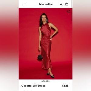 Reformation Casette silk dress